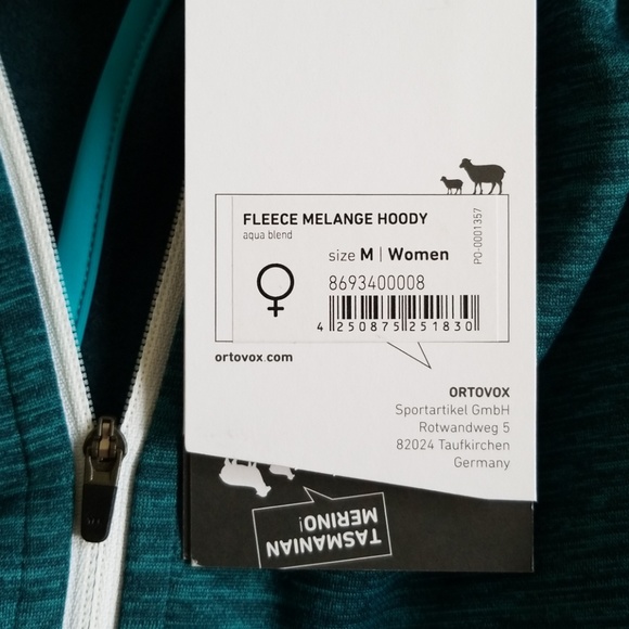 💥NWT 💥ORTOVOX FLEECE MELANGE HOODY - Picture 7 of 8